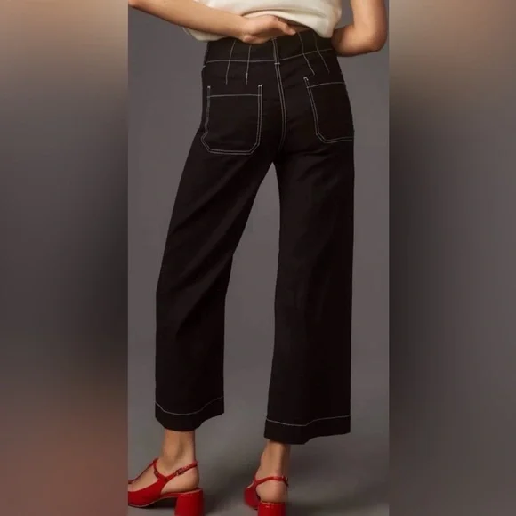 Maeve The Colette Cropped Wide Leg Pants - Picture 2 of 5